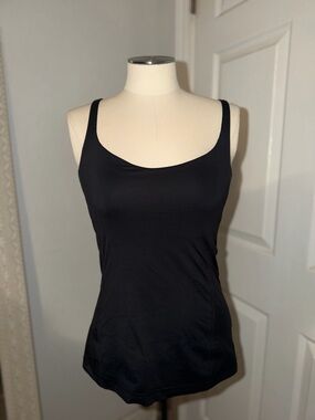 lululemon athletica Black Scoop Neck Tank Top